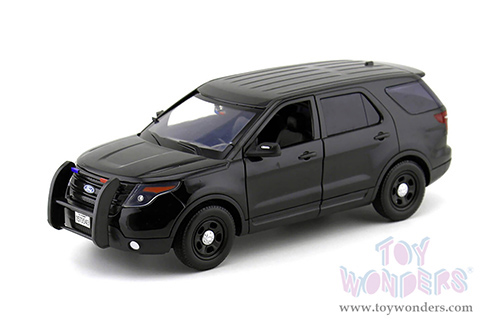 Motormax - Ford PI Utility Interceptor Police Car Plain (2015, 1/18 scale diecast model car, Black) 73543