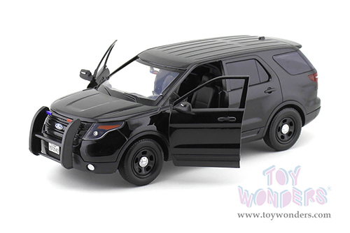 Motormax - Ford PI Utility Interceptor Police Car Plain (2015, 1/18 scale diecast model car, Black) 73543