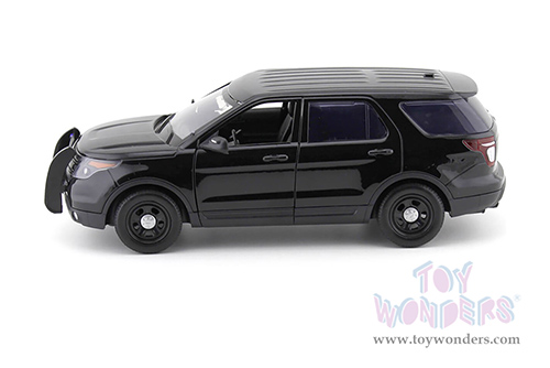 Motormax - Ford PI Utility Interceptor Police Car Plain (2015, 1/18 scale diecast model car, Black) 73543