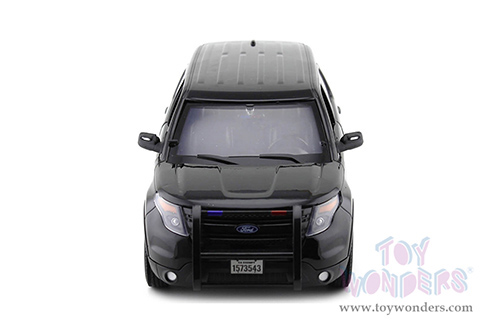 Motormax - Ford PI Utility Interceptor Police Car Plain (2015, 1/18 scale diecast model car, Black) 73543
