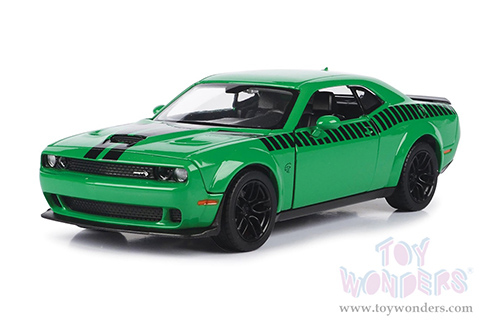 Motormax GT Racing - Dodge Challenger SRT Hellcat Widebody (2018, 1/24 scale diecast model car, Green) 73786GN