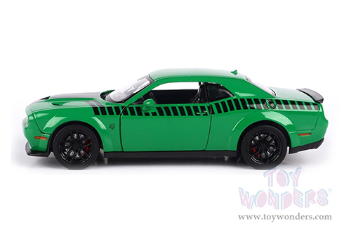 Motormax GT Racing - Dodge Challenger SRT Hellcat Widebody (2018, 1/24 scale diecast model car, Green) 73786GN