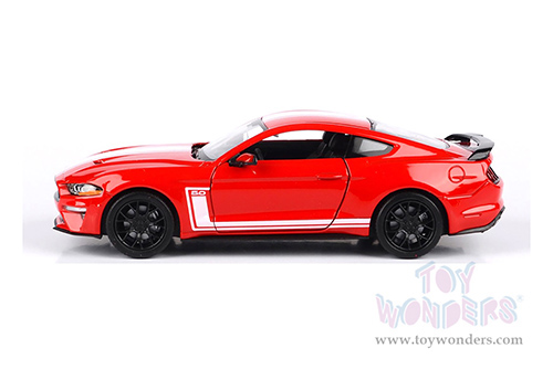Motormax GT Racing - Ford Mustang GT Hardtop (2018, 1/24 scale diecast model car, Red/White) 73787R
