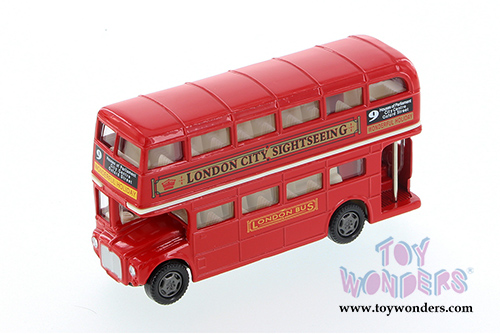 Showcasts® Collectibles - London Double Decker Bus Hardtop (4.75" diecast model car, Red) 76002D