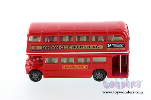 Showcasts® Collectibles - London Double Decker Bus Hardtop (4.75" diecast model car, Red) 76002D