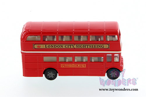 Showcasts® Collectibles - London Double Decker Bus Hardtop (4.75" diecast model car, Red) 76002D