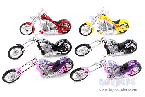 Showcasts Collectibles - Iron Choppers Motorcycle (1/18 scale diecast model, Asstd.) 76256A