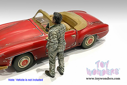 American Diorama Figurine - Auto Mechanic - Hangover Tom (1/24 scale, Green) 76360