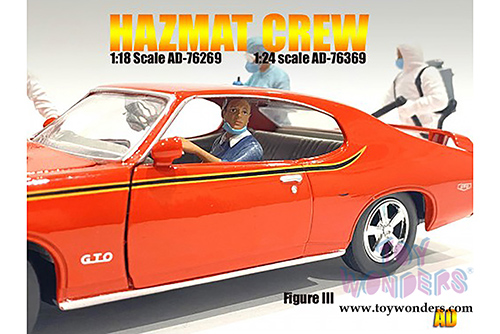 American Diorama Figurine - Hazmat Crew - Figure III (1/24 scale, Blue) 76369