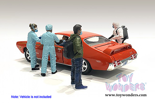 American Diorama Figurine - Hazmat Crew - Figure V (1/24 scale, Blue/Green) 76371