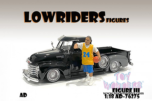 American Diorama Figurine - Lowriderz Figure III (1/18 scale, Yellow/Blue) 76275