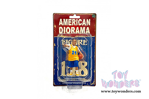 American Diorama Figurine - Lowriderz Figure III (1/18 scale, Yellow/Blue) 76275