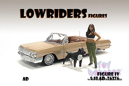 American Diorama Figurine - Lowriderz Figure IV (1/18 scale, Black/Green) 76276AD