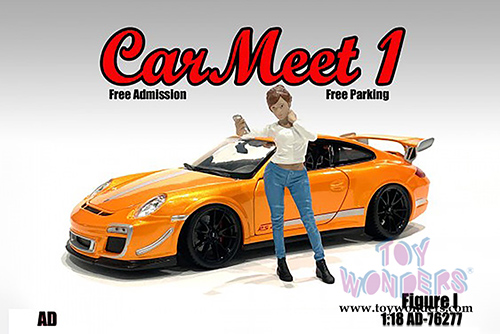 American Diorama Figurine - Car Meet 1 Figure I (1/18 scale, White/Blue) 76277