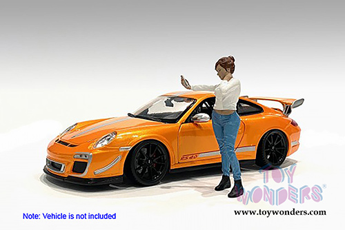 American Diorama Figurine - Car Meet 1 Figure I (1/18 scale, White/Blue) 76277