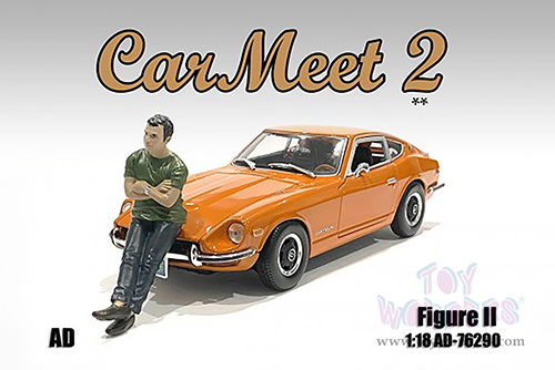 American Diorama Figurine - Car Meet 2 Figure II (1/18 scale, Green/Navy Blue) 76290