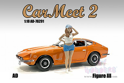 American Diorama Figurine - Car Meet 2 Figure III (1/18 scale, White/Blue) 76291