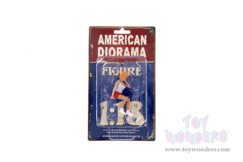 American Diorama Figurine - Car Meet 2 Figure V (1/18 scale, White/Red) 76293