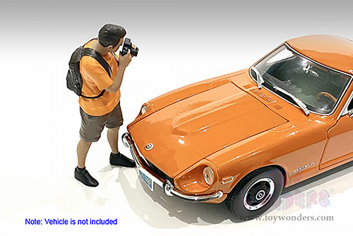 American Diorama Figurine - Car Meet 2 Figure VI (1/18 scale, Orange/Brown) 76294