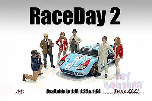 American Diorama Figurine - Race Day 2 Figure II (1/18 scale, Light Cream/Gray) 76296