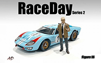 Show product details for American Diorama Figurine - Race Day 2 Figure III (1/24 scale, Brown/Blue) 76397