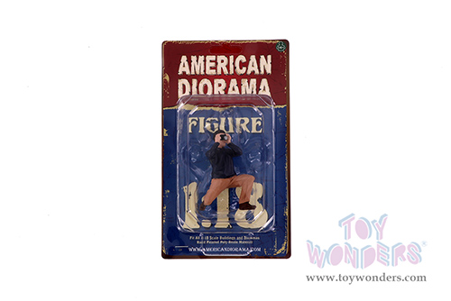 American Diorama Figurine - Race Day 2 Figure IV (1/18 scale, Black/Light Brown) AD-76298