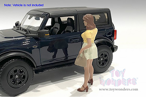 American Diorama Figurine - The Dealership - Customer II (1/24  scale, Yellow/Light Green) AD-76409