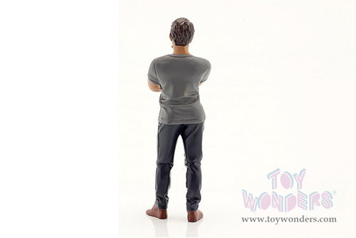 American Diorama Figurine - The Dealership - Customer III (1/24  scale, Gray/Blue) 76411