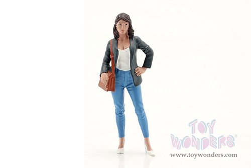 American Diorama Figurine - The Dealership - Customer IV (1/24  scale, Gray/Blue) 76412