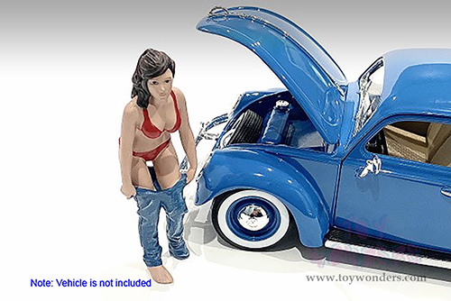 American Diorama Figurine - Beach Girls - Gina (1/24 scale, Red/Blue) 76414