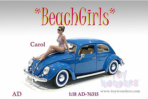 American Diorama Figurine - Beach Girls - Carol (1/18 scale, Violet) 76315