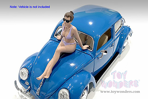 American Diorama Figurine - Beach Girls - Carol (1/18 scale, Violet) 76315