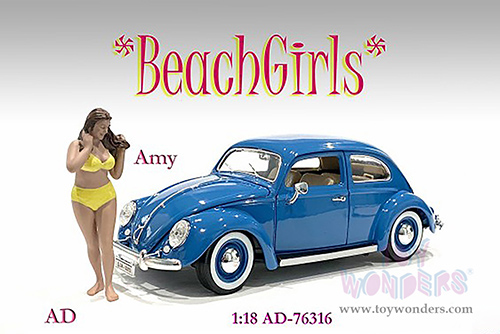 American Diorama Figurine - Beach Girls - Amy (1/18 scale, Yellow) 76316