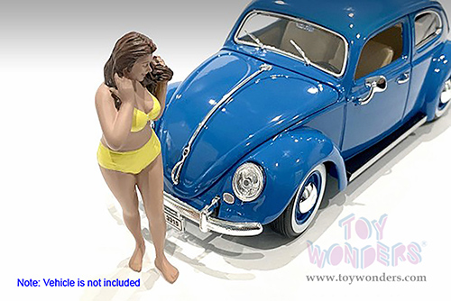 American Diorama Figurine - Beach Girls - Amy (1/18 scale, Yellow) 76316