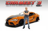 American Diorama Figurine - Car Meet 3 Figure 1 (1/18 scale, Black/Blue) 76326