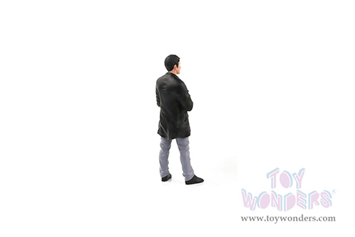 American Diorama Figurine - Car Meet 3 Figure 3 (1/18 scale, Black/Gray) 76328