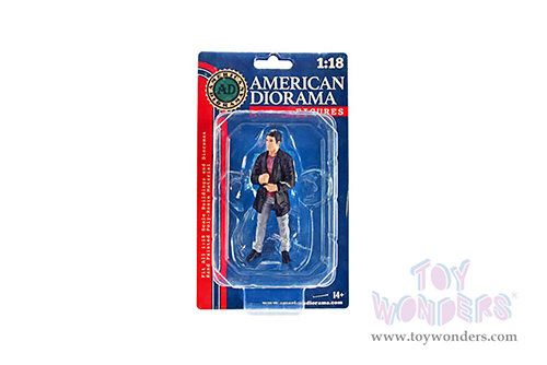 American Diorama Figurine - Car Meet 3 Figure 3 (1/18 scale, Black/Gray) 76328