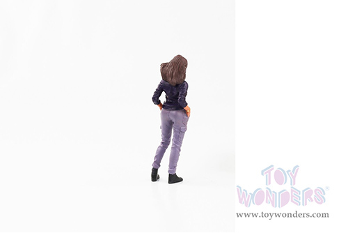 American Diorama Figurine - Car Meet 3 Figure 5 (1/18 scale, Dark Blue/Purple) 76330