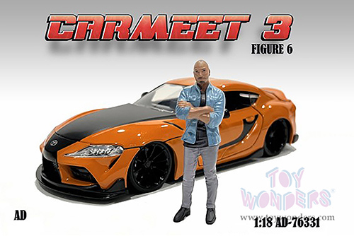 American Diorama Figurine - Car Meet 3 Figure 6 (1/18 scale, Blue/Gray) 76331