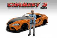 American Diorama Figurine - Car Meet 3 Figure 6 (1/18 scale, Blue/Gray) 76331