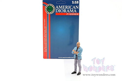 American Diorama Figurine - Car Meet 3 Figure 6 (1/18 scale, Blue/Gray) 76331