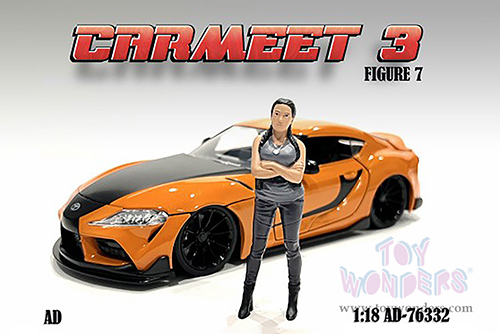 American Diorama Figurine - Car Meet 3 Figure 7 (1/18 scale, Gray/Black) 76332