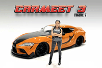 American Diorama Figurine - Car Meet 3 Figure 7 (1/18 scale, Gray/Black) 76332