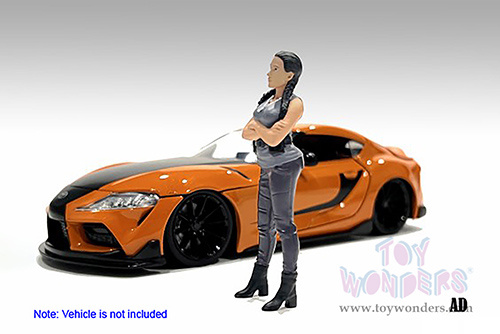 American Diorama Figurine - Car Meet 3 Figure 7 (1/24 scale, Gray/Black) 76432