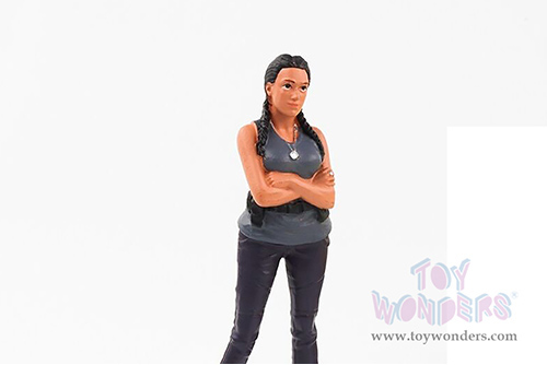 American Diorama Figurine - Car Meet 3 Figure 7 (1/24 scale, Gray/Black) 76432