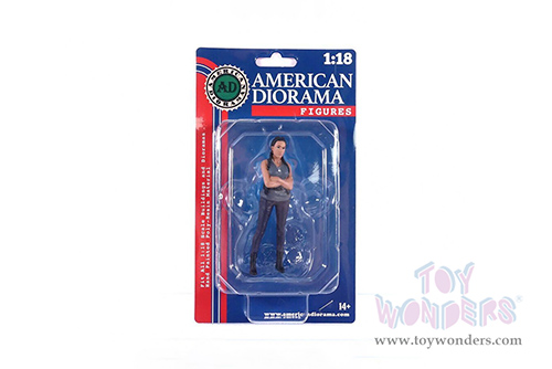 American Diorama Figurine - Car Meet 3 Figure 7 (1/18 scale, Gray/Black) 76332
