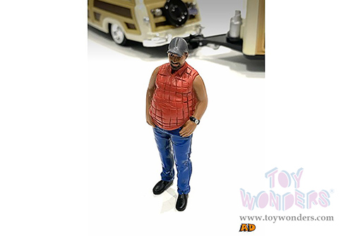 American Diorama Figurine - Campers Figure 1 (1/18 scale, White/Blue) 76334