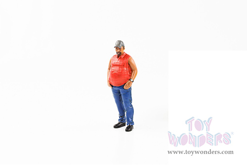 American Diorama Figurine - Campers Figure 1 (1/18 scale, White/Blue) 76334