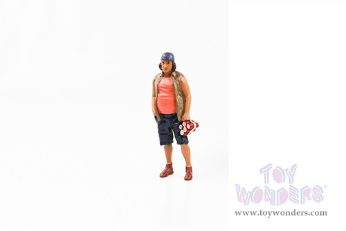 American Diorama Figurine - Campers Figure 2 (1/18 scale, Brown/Blue) 76335