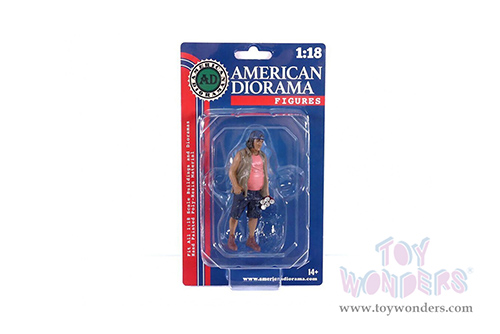 American Diorama Figurine - Campers Figure 2 (1/18 scale, Brown/Blue) 76335